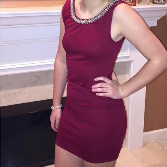 Zinga Dress mini studded open v back  sz Small - Picture 9 of 10